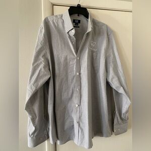 Men’s XXL tall, Cutter & Buck, TopGolf, striped Oxford shirt